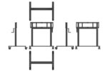 Soporte ruedas altura ajustable manual
