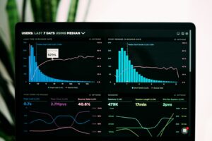 Software - dashboard de analítica en pantalla