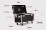 Flight Case para cabinas LED 500×500 (×6)